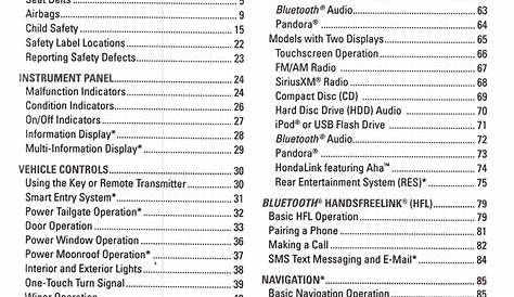 2017 Honda Odyssey Owner's Guide Original