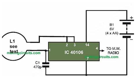 Metal Detector Circuit using a Single IC