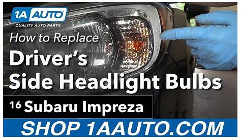 how to change headlight bulb subaru impreza