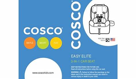 COSCO EASY ELITE MANUAL Pdf Download | ManualsLib
