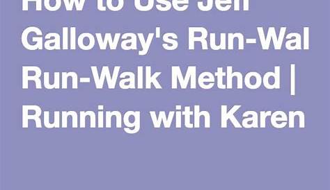 jeff galloway run walk ratio calculator