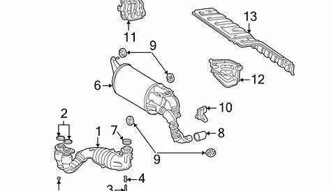 2000 TOYOTA TUNDRA Nut. Pipe. Exhaust. Lock. 2005-09. 3.3 LITER. 3.5