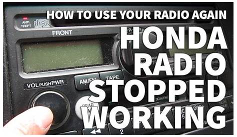 Honda Odyssey Radio Stopped Working – Anti Theft Light Still Blinking
