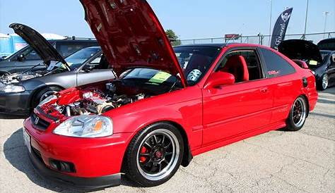 red honda civic coupe