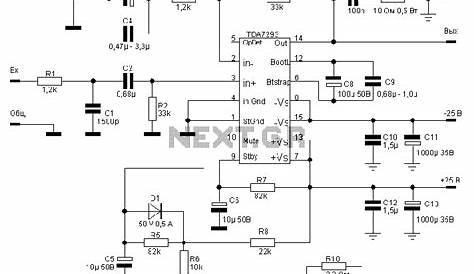 100w amplifier circuit diagram