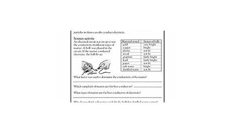 5th grade science Worksheets, word lists and activities. | Page 2 of 9