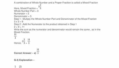grade 5 fractions worksheet answers