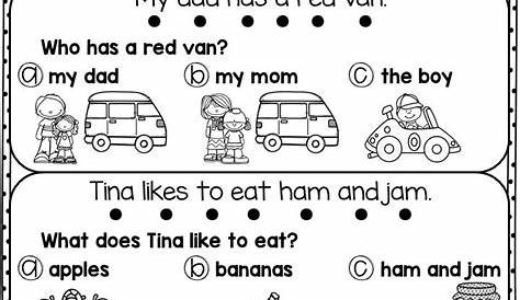 teaching to read worksheets