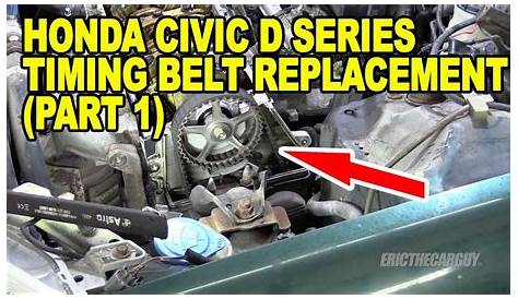 Honda Civic D Series Timing Belt Replacement (Part 1) - YouTube