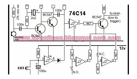 simple alarm circuit diagram