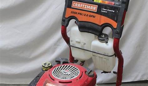 craftsman 2550 psi pressure washer manual