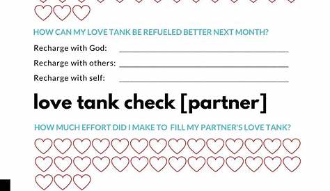 Relationship Check In Worksheet