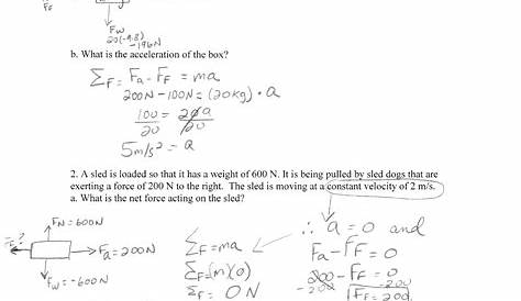 physics classroom worksheet answers