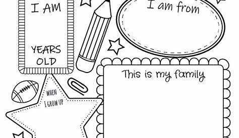 all about me worksheets | All about me preschool, All about me