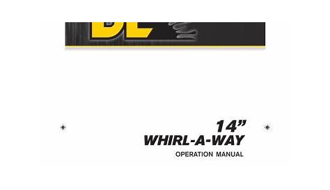 whirlaway pro 984 manual