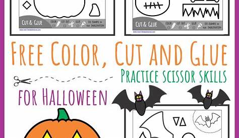 printable color cut and glue worksheets