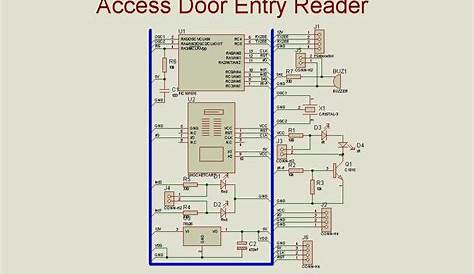 card reader door lock system wiring diagram