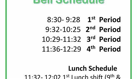 hale charter academy bell schedule