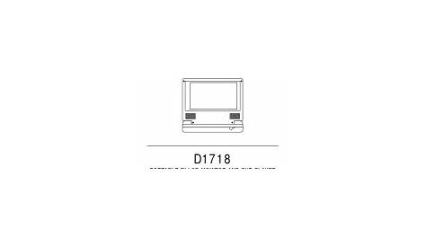 Audiovox D1718 - DVD Player - 7 Manual