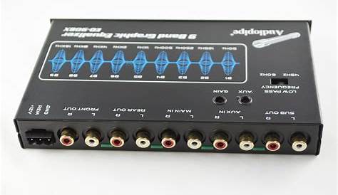AUDIOPIPE 9-BAND IN-DASH GRAPHIC EQUALIZER CAR STEREO EQ-908X AUDIO PRE