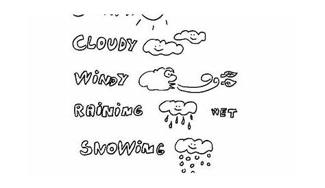 15 Best Images of Free Weather Worksheets For Kindergarten - Printable