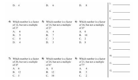Factor Worksheets | Free - Distance Learning, worksheets and more