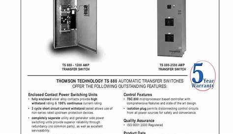 automatic transfer switch manual