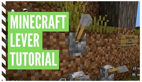 How To Make A Lever In Minecraft (Minecraft Lever Recipe)