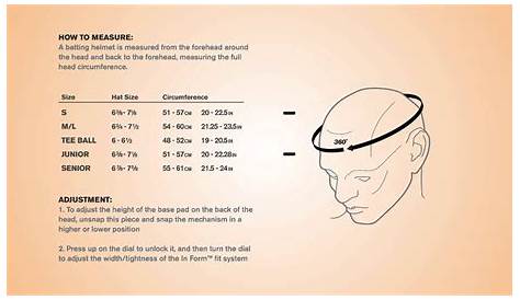 easton baseball helmet size chart