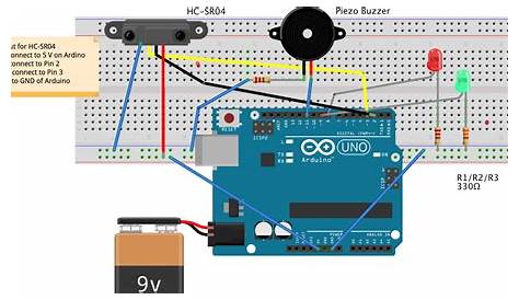 arduino ultrasonic sensor circuit diagram