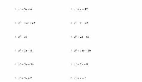 Factoring Quadratic Expressions Color Worksheet 2 by Aric Thomas