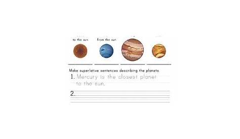 The Solar System Worksheet for 3rd - 5th Grade | Lesson Planet