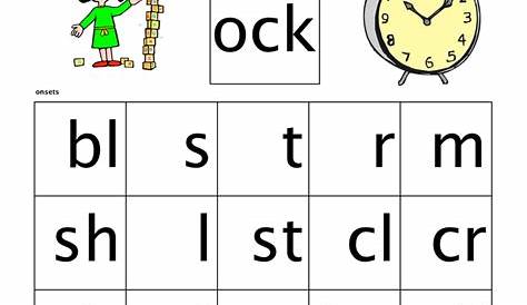 OCK Word Family Worksheet - Have Fun Teaching