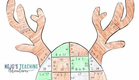 ADDITION Reindeer Math Puzzle | FUN December Christmas Game Center