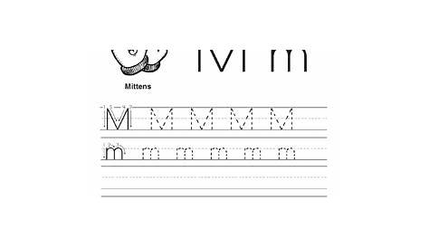 letter m practice