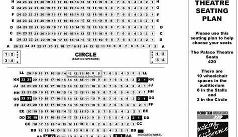 Palace Theatre Manchester Seating Plan Stalls - Rectangle Circle