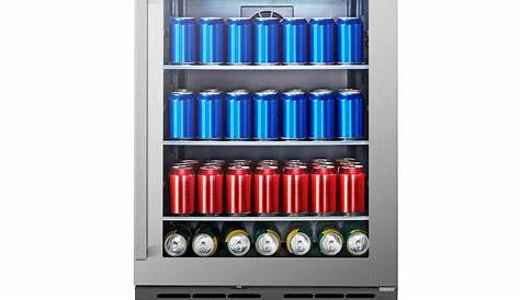 140 Can Freestanding Stainless Steel Beverage Cooler (HBC54D6AS