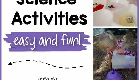 fun science activities for pre k