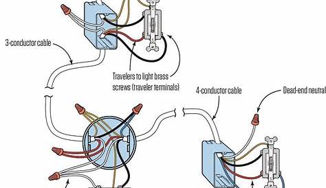 three way light switch wiring diagram