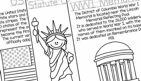 🦅 FREE Patriotic American Symbols for Kids Readers to Color, and Learn