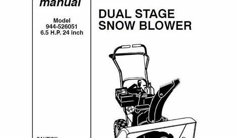 Briggs And Stratton Snowblower Manual