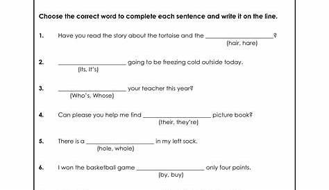 10++ Homonyms Worksheets With Answers Pdf – Coo Worksheets