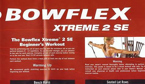 Bowflex Xtreme 2 Se Workout Chart | Blog Dandk