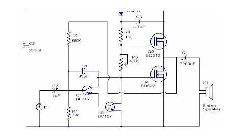 mosfet power car amplifier circuit diagram