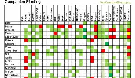 printable square foot gardening chart