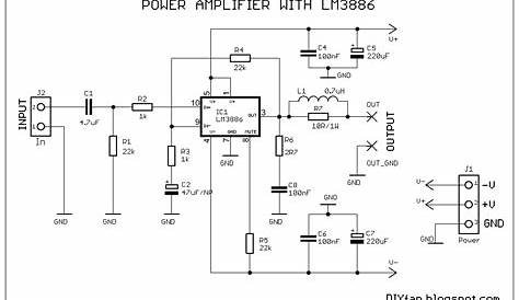 3886 ic amplifier circuit diagram