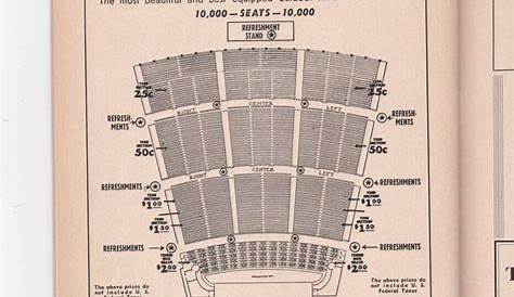 1940s St. Louis Municipal Opera Seating Chart and Ads | Seating charts