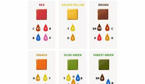 wilton icing color mixing chart