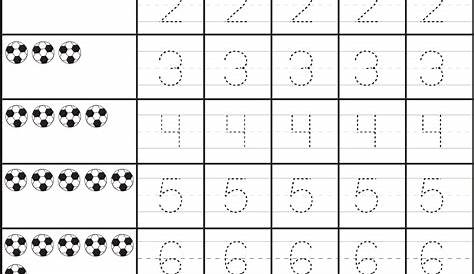 Tracing Numbers Worksheets For Kindergarten Pdf