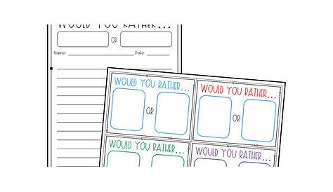 Would You Rather Volume 3 by The Thinking Teacher's Toolbox | TpT